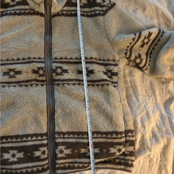 Faherty Steven Paul Judd High Pile Fleece Reversible Jacket in Sand Dune Size L - Picture 12 of 12